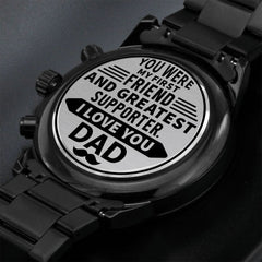 Seller Customized Black Chronograph Watch