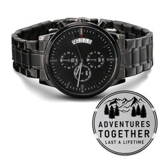 Seller Customized Black Chronograph Watch