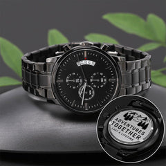 Seller Customized Black Chronograph Watch