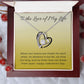 Forever Love Necklace with On Demand Message Card for Her