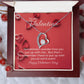 Forever Love Necklace with On Demand Message Card Valentine's Day Gift for her