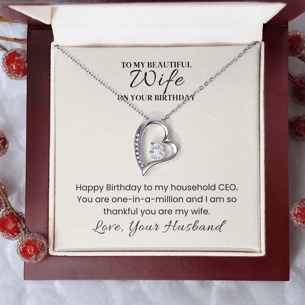Forever Love Necklace for Her Birthday