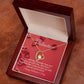 Forever Love Necklace with On Demand Message Card Valentine's Day Gift for her