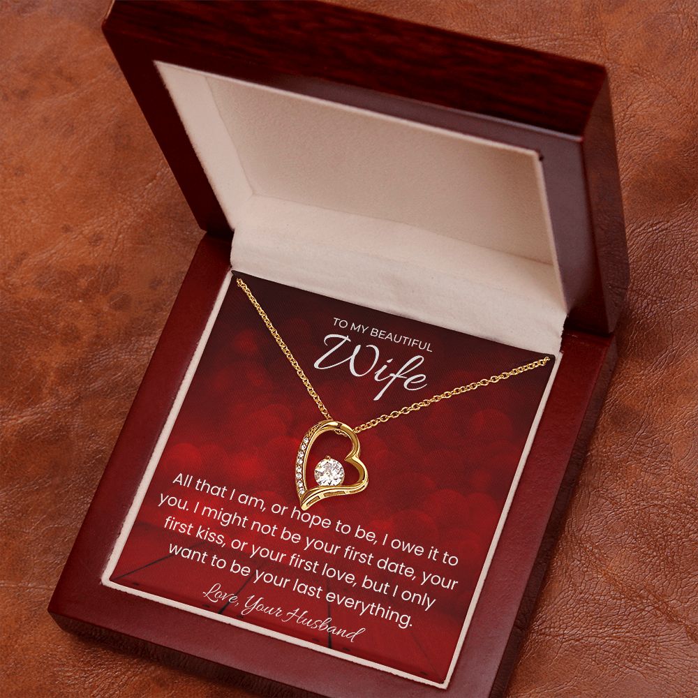 Your Last Everything Forever Love Necklace for Valentines Day Gift