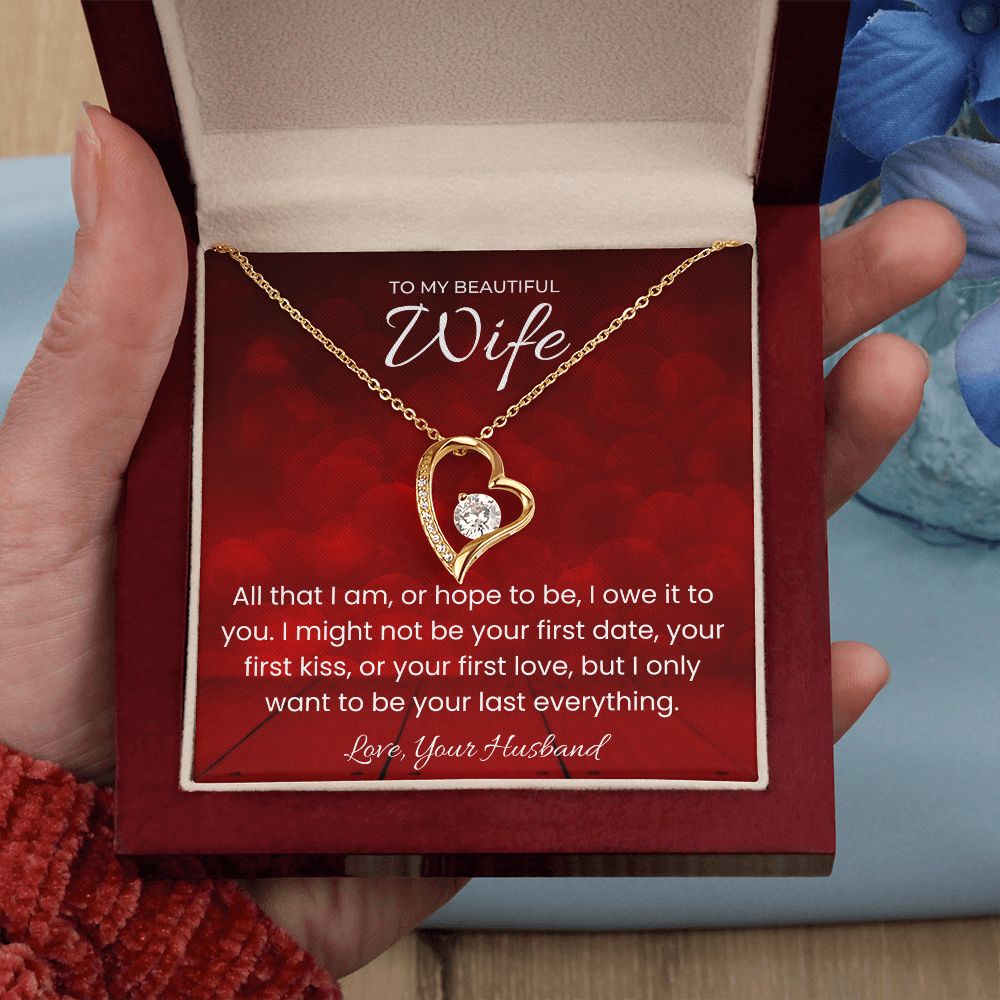 Your Last Everything Forever Love Necklace for Valentines Day Gift