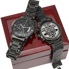 Seller Customized Black Chronograph Watch