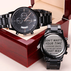 Seller Customized Black Chronograph Watch