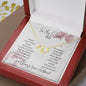 10k Solid Yellow Gold Everlasting Love Necklace For Wife