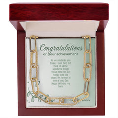 Forever Linked Necklace Congratulations for him