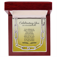 Forever Linked Necklace On Your Birthday | Gift For Him | Gift For Her