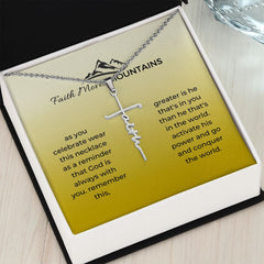 Faith Cross Necklace + MC