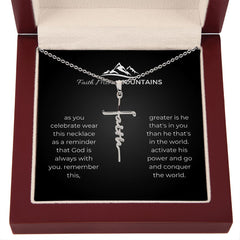 Faith Cross Necklace + MC