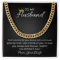 Cuban Linked Chain Necklace For Him on Valentine's Day