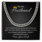 Cuban Linked Chain Necklace For Him on Valentine's Day