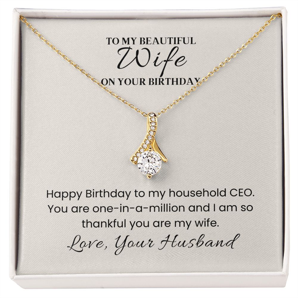 Alluring Beauty Necklace For Wife Birthday