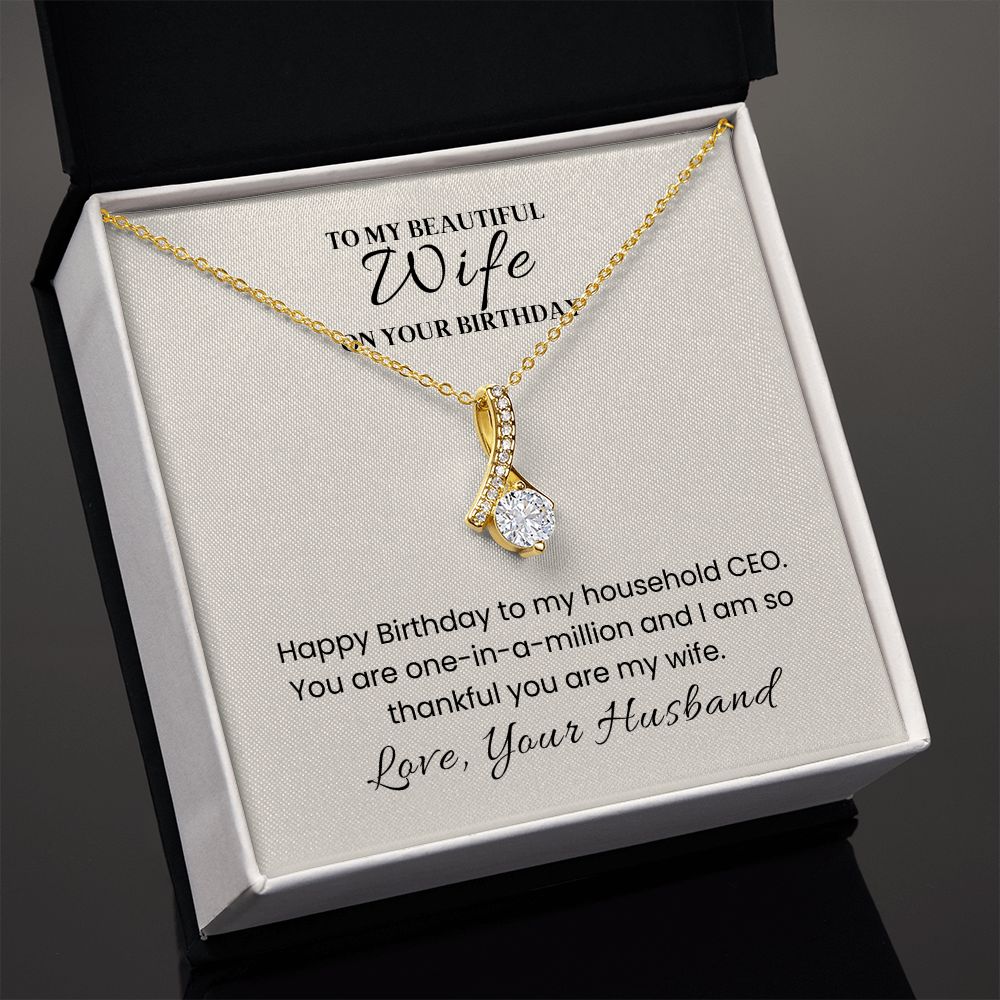 Alluring Beauty Necklace For Wife Birthday