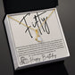 Alluring Beauty 14k White18k Yellow Gold Necklace 50th Birthday