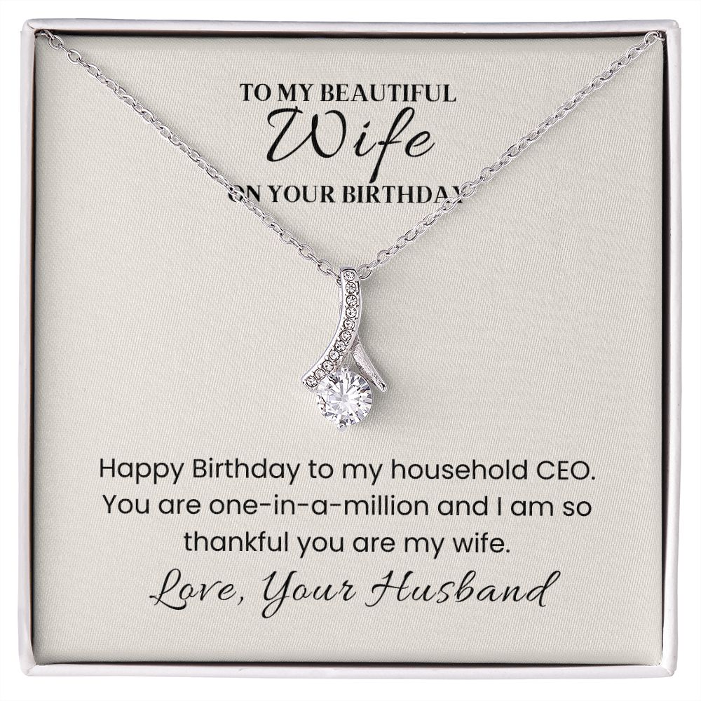Alluring Beauty Necklace For Wife Birthday