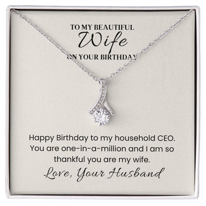 Alluring Beauty Necklace For Wife Birthday