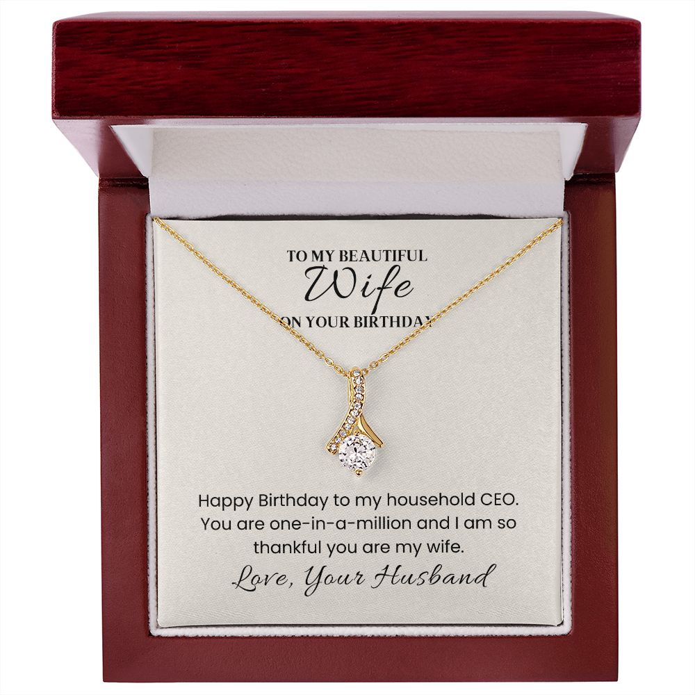 Alluring Beauty Necklace For Wife Birthday