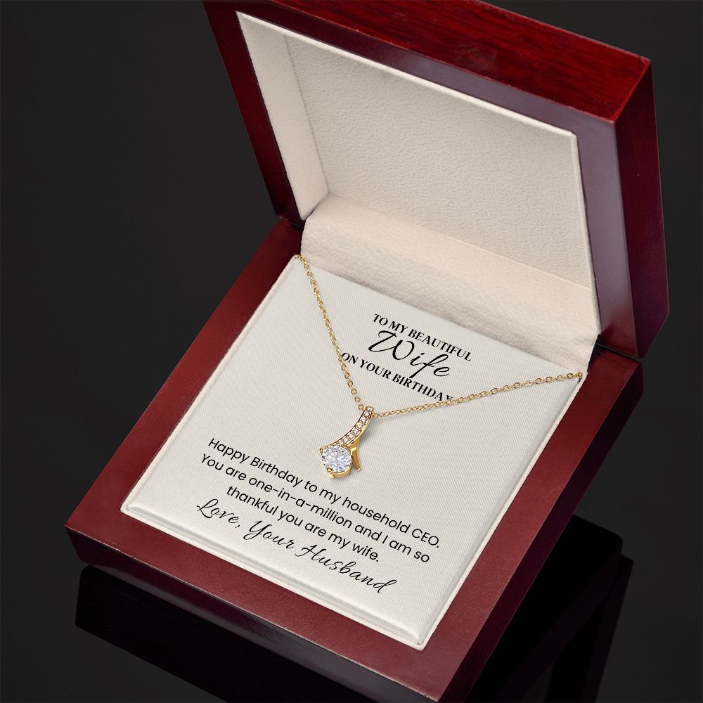 Alluring Beauty Necklace For Wife Birthday