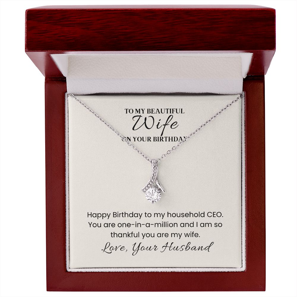 Alluring Beauty Necklace For Wife Birthday