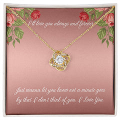 Love Knot Necklace (Yellow & White Gold Variants)