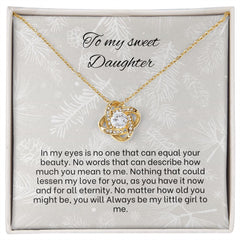 Love Knot Necklace For Daughter