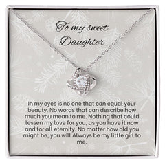 Love Knot Necklace For Daughter