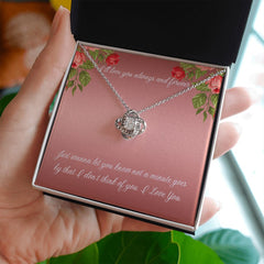 Love Knot Necklace (Yellow & White Gold Variants)