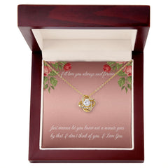 Love Knot Necklace (Yellow & White Gold Variants)