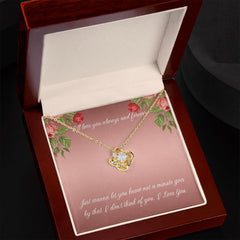 Love Knot Necklace (Yellow & White Gold Variants)
