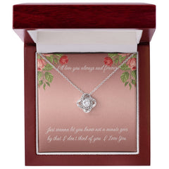 Love Knot Necklace (Yellow & White Gold Variants)