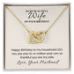 Interlocking Hearts Necklace for Wife Birthday
