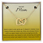 Interlocking Hearts Necklace for Gift for Mom
