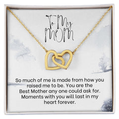 Interlocking Hearts Necklace For Mom