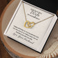 Interlocking Hearts Necklace for Wife Birthday