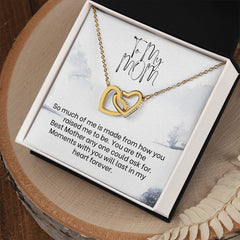 Interlocking Hearts Necklace For Mom