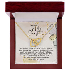 Interlocking Hearts Necklace For Daughter