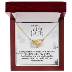 Interlocking Hearts Necklace For Mom