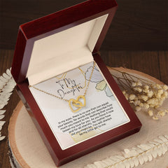 Interlocking Hearts Necklace For Daughter
