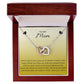 Interlocking Hearts Necklace for Gift for Mom