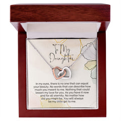 Interlocking Hearts Necklace For Daughter