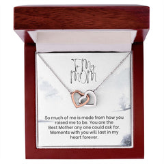 Interlocking Hearts Necklace For Mom