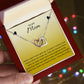 Interlocking Hearts Necklace for Gift for Mom