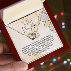 Interlocking Hearts Necklace For Daughter