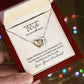 Interlocking Hearts Necklace for Wife Birthday