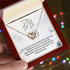 Interlocking Hearts Necklace For Mom
