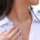 Delicate Heart Sterling Silver Necklace for Wife Birthday