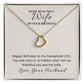 Delicate Heart Sterling Silver Necklace for Wife Birthday
